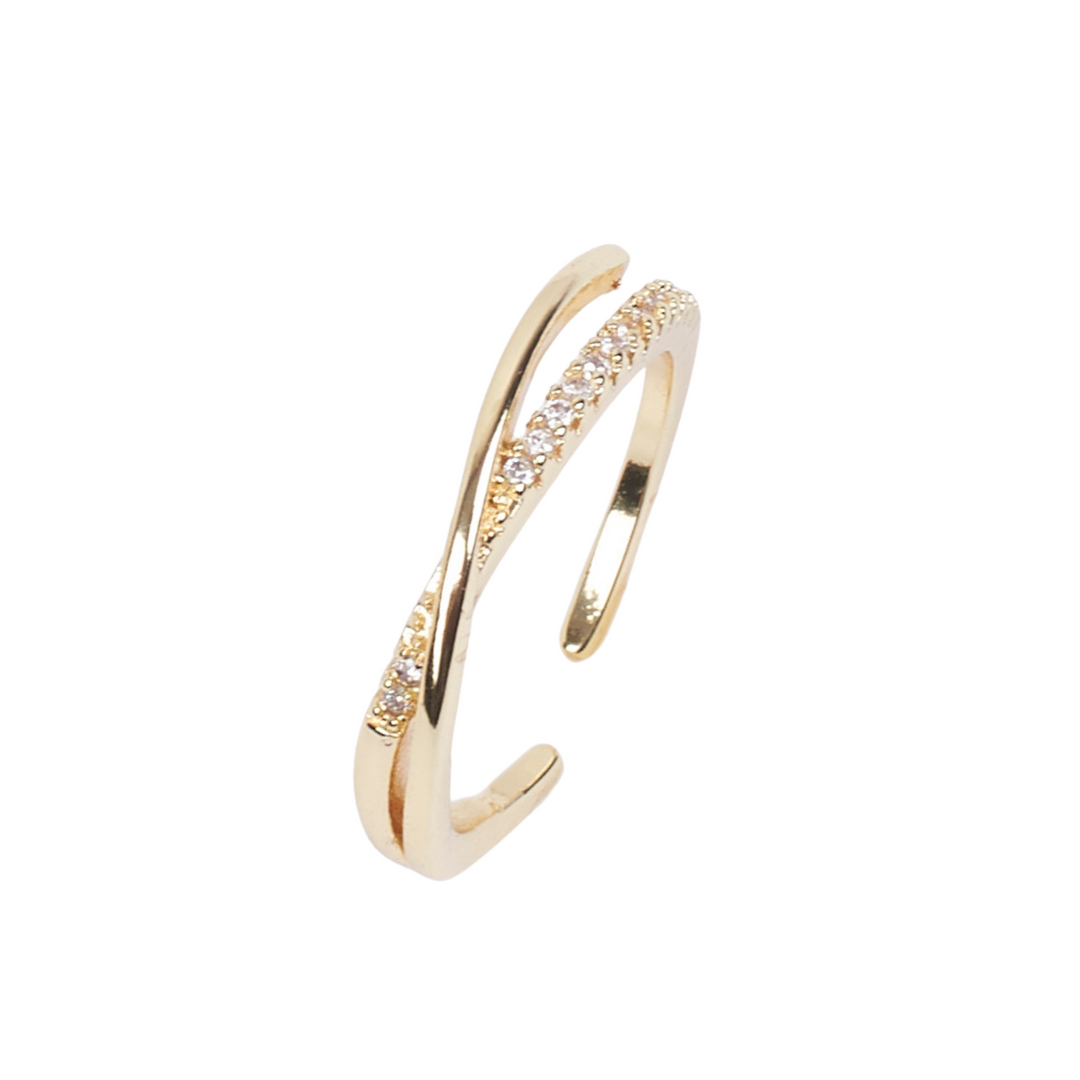 Shelby Studded Gold Ring - Salty Accessories