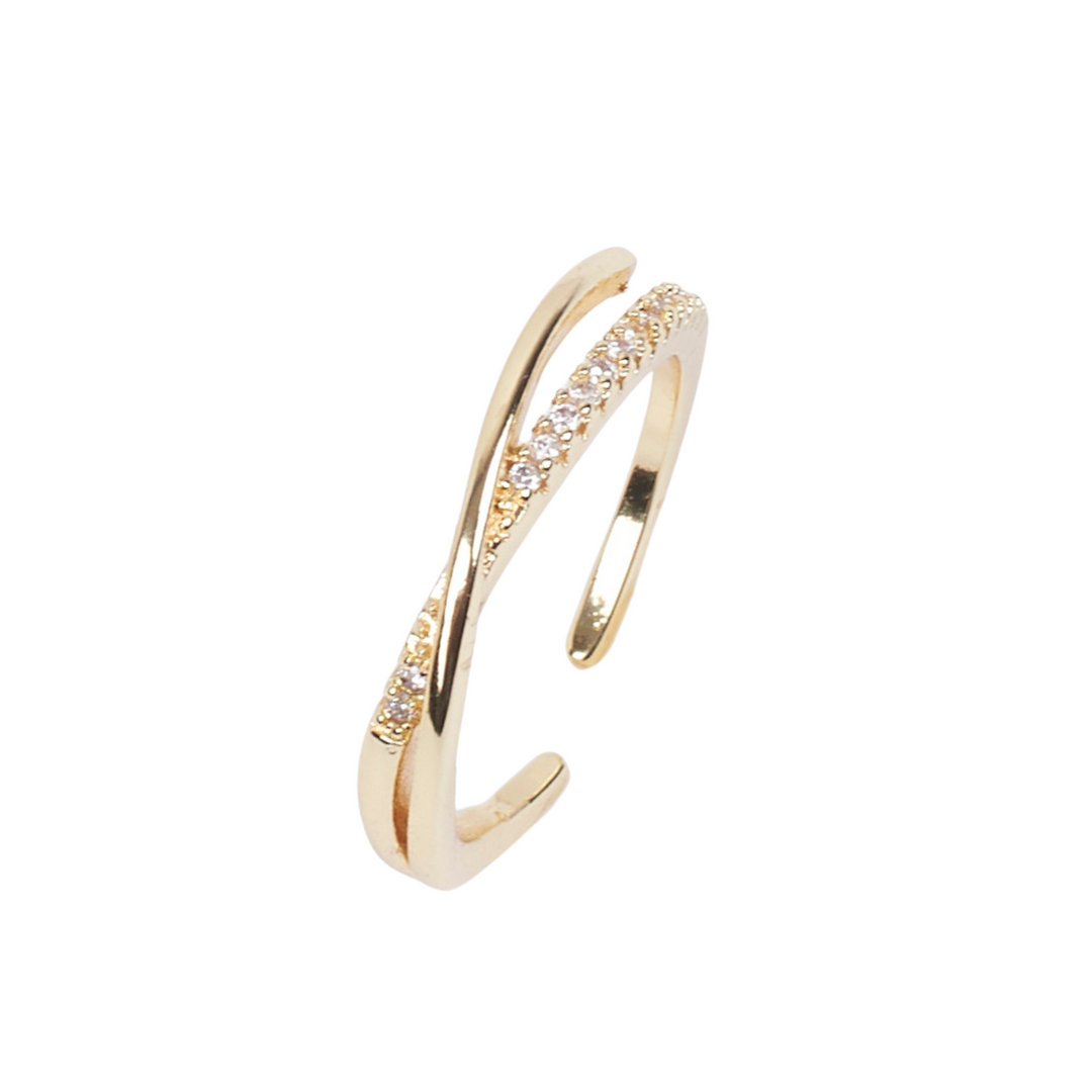 Shelby Studded Gold Ring