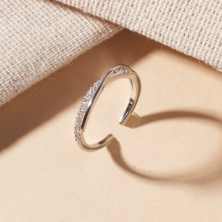 Shelby Studded Silver Ring - Salty Accessories