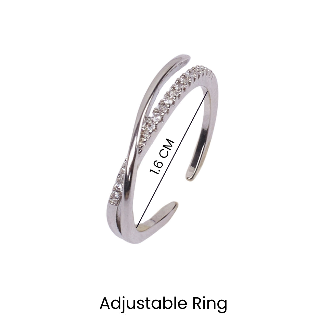 Shelby Studded Silver Ring - Salty Accessories
