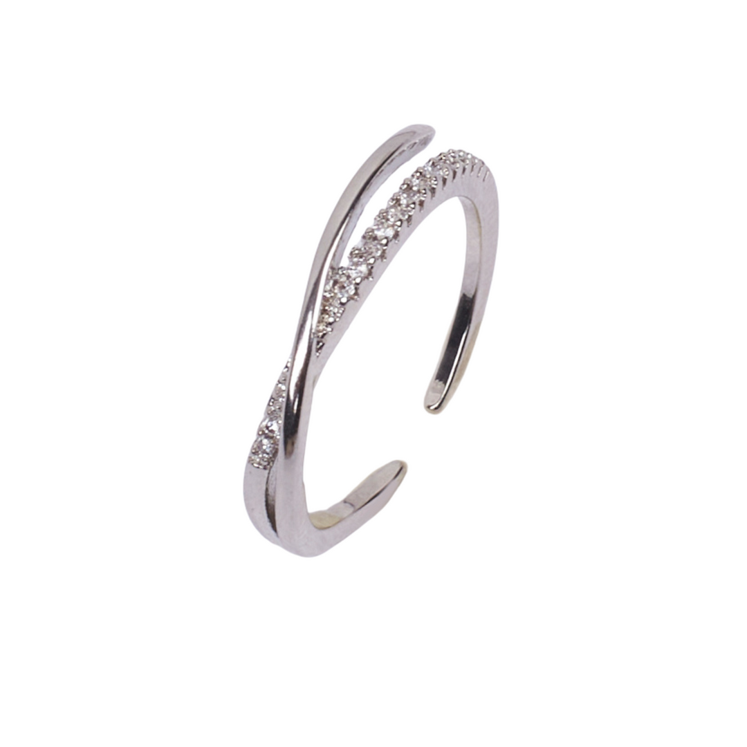 Shelby Studded Silver Ring - Salty Accessories