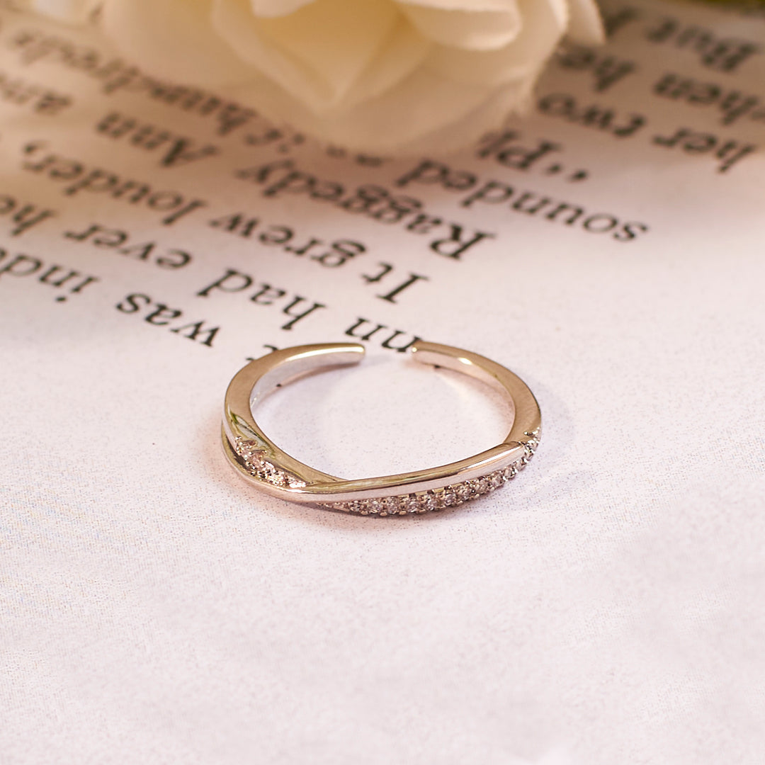 Shelby Studded Silver Ring - Salty Accessories