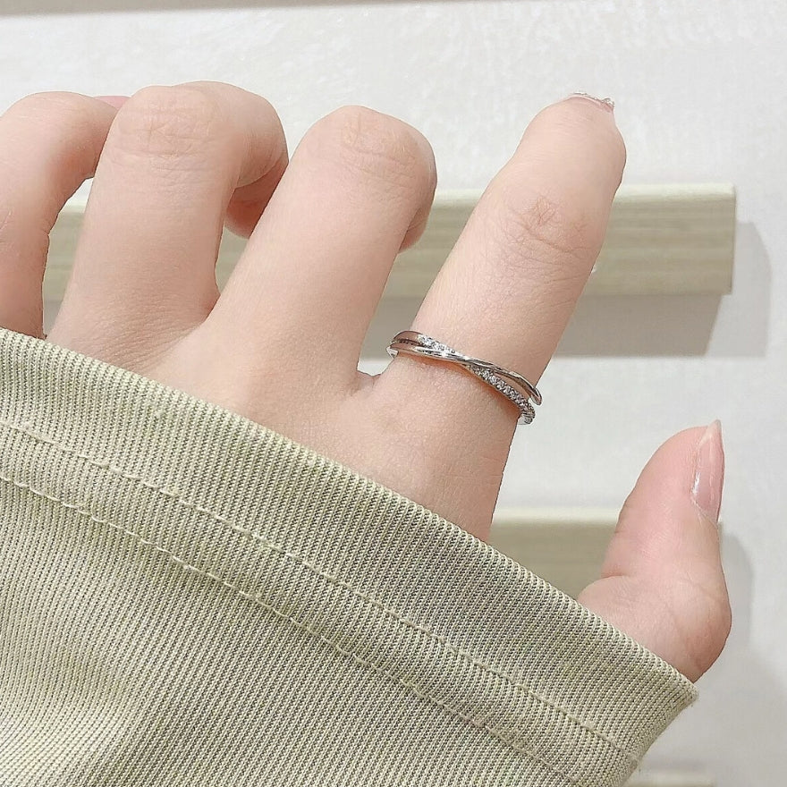 Shelby Studded Silver Ring - Salty Accessories
