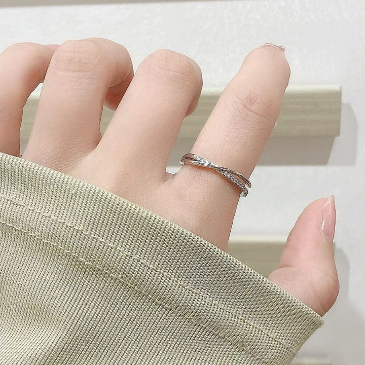 Shelby Studded Silver Ring - Salty Accessories