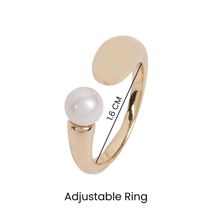 Juniper Pearl Gold Ring - Salty Accessories