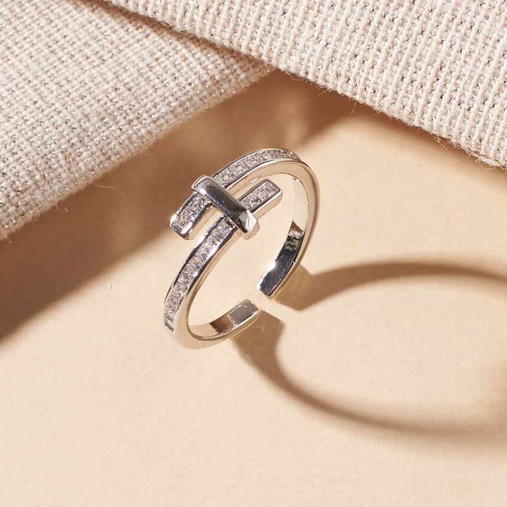 Patsy Studded Silver Ring