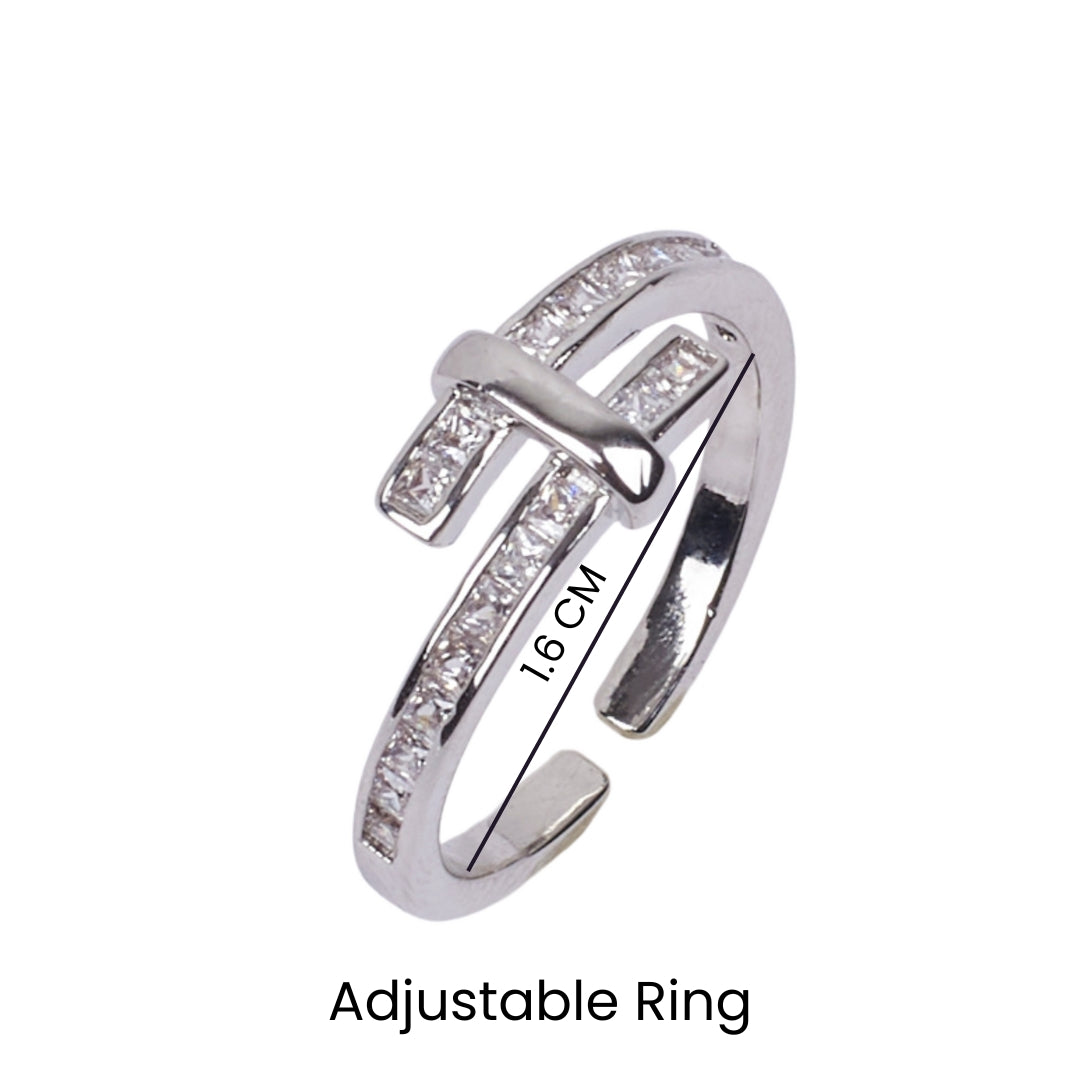 Patsy Studded Silver Ring