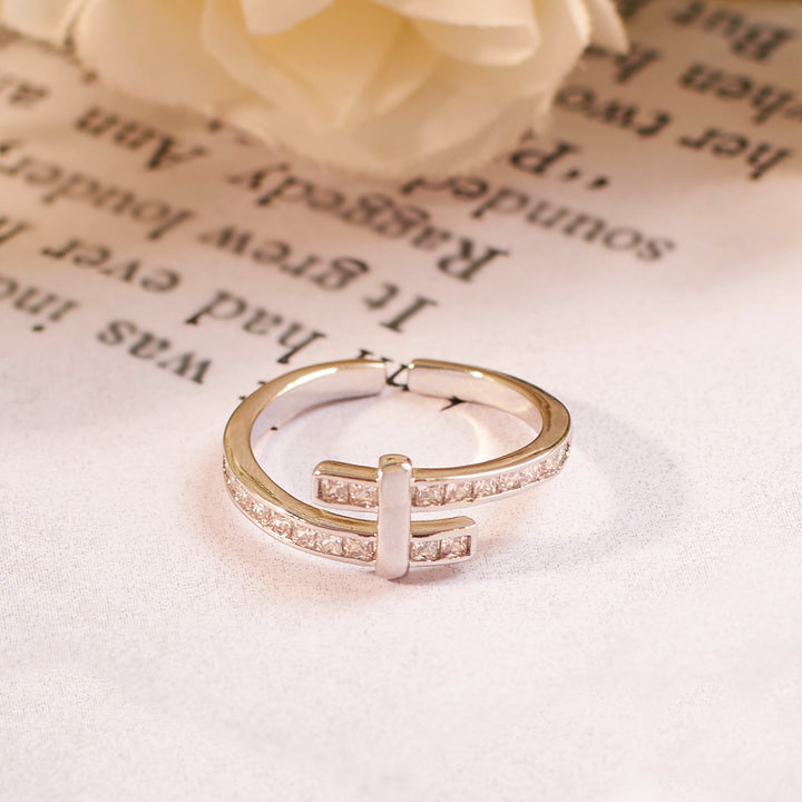 Patsy Studded Silver Ring