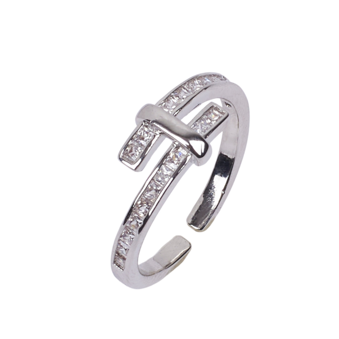 Patsy Studded Silver Ring