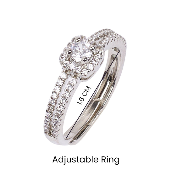 Zale Solitaire Silver Ring - Salty Accessories