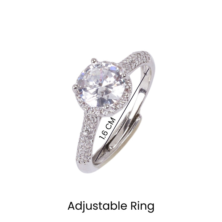 Josie Solitaire Silver Ring