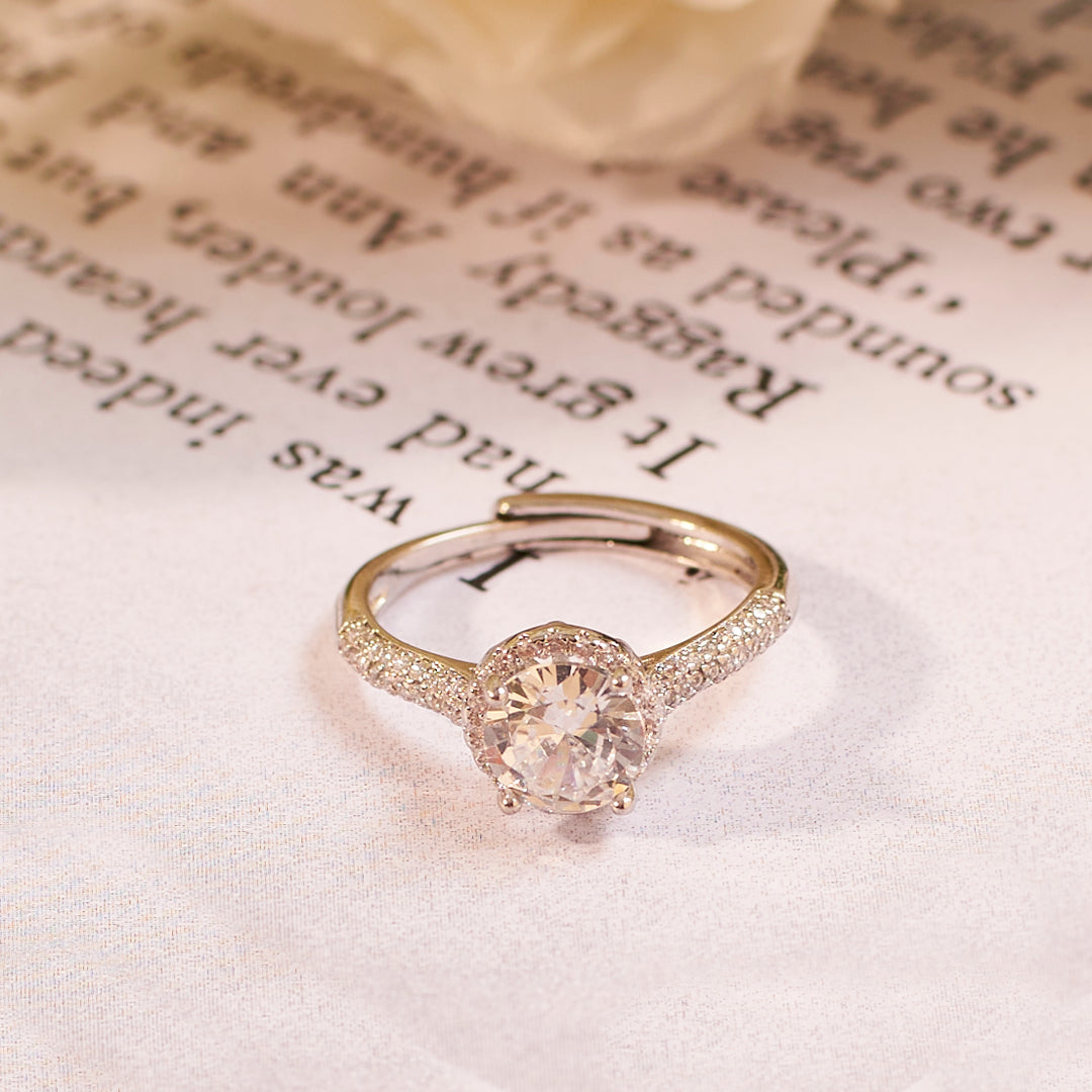 Josie Solitaire Silver Ring