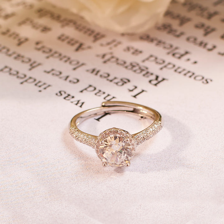 Josie Solitaire Silver Ring