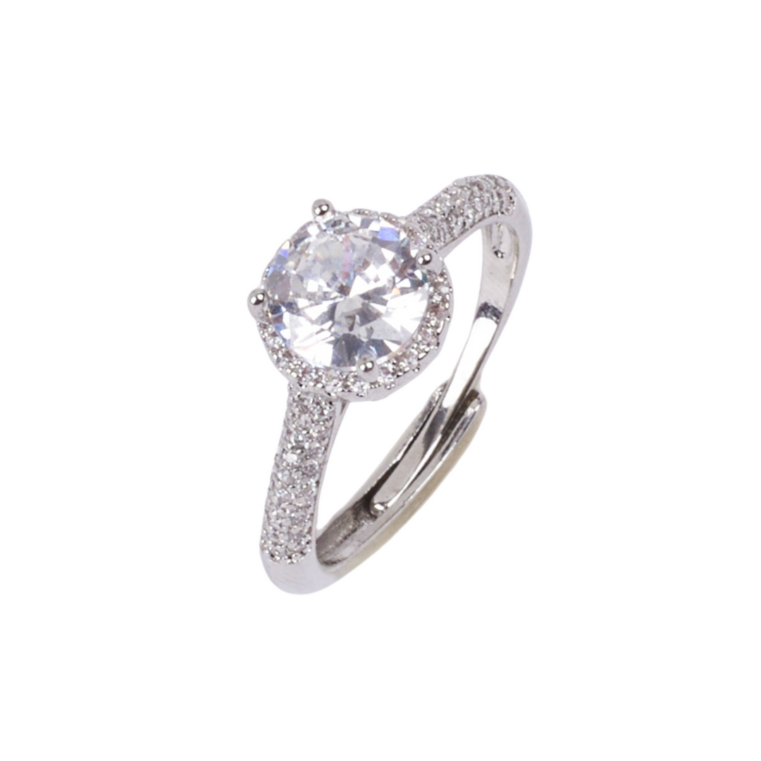Josie Solitaire Silver Ring