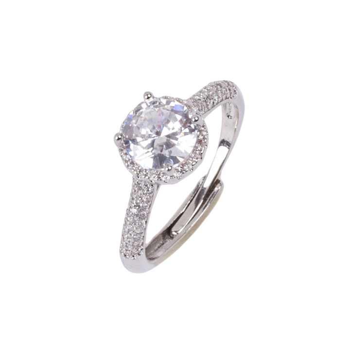 Josie Solitaire Silver Ring