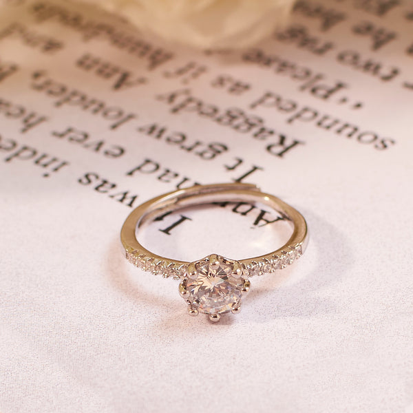 Gabriella Solitaire Silver Ring