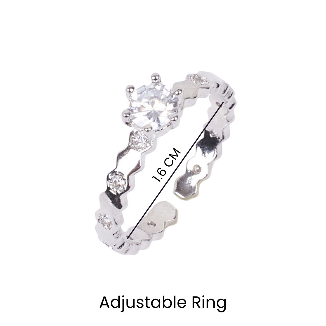 Solitaire Silver Ring - Salty Accessories