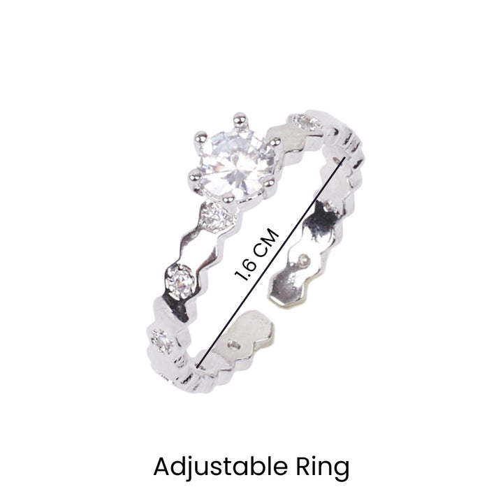 Solitaire Silver Ring - Salty Accessories