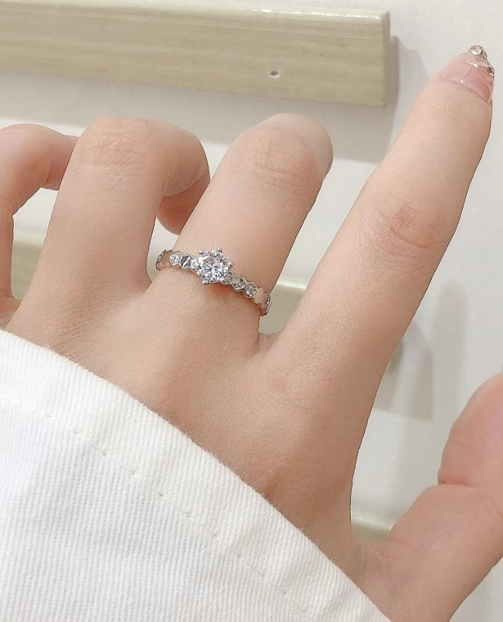 Solitaire Silver Ring - Salty Accessories
