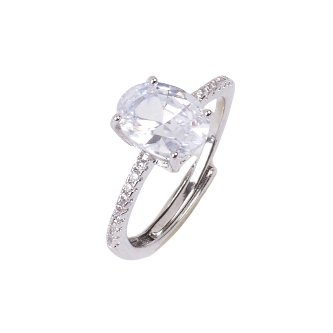 Cora Solitaire Silver Ring - Salty Accessories