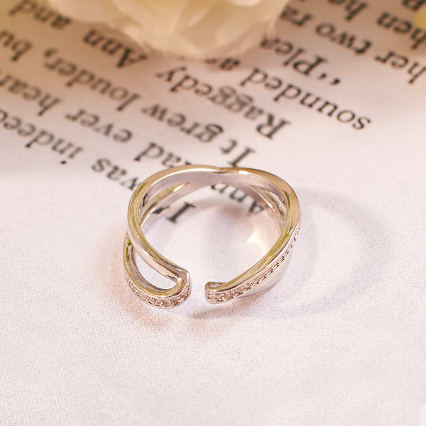 Shava Studded Silver Ring