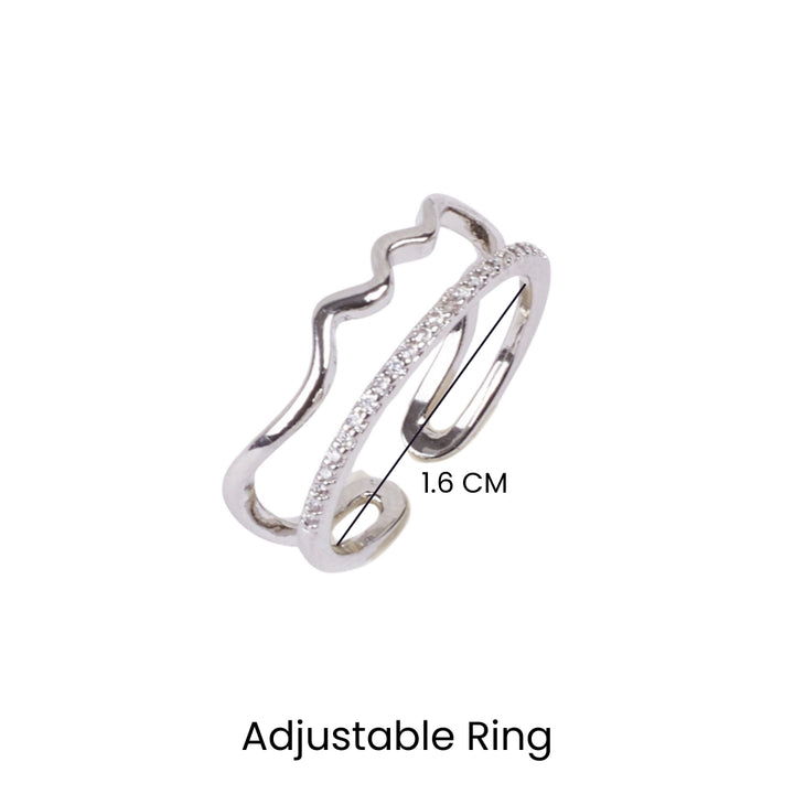 Soft Studded Crown Silver Ring - Salty Accessories