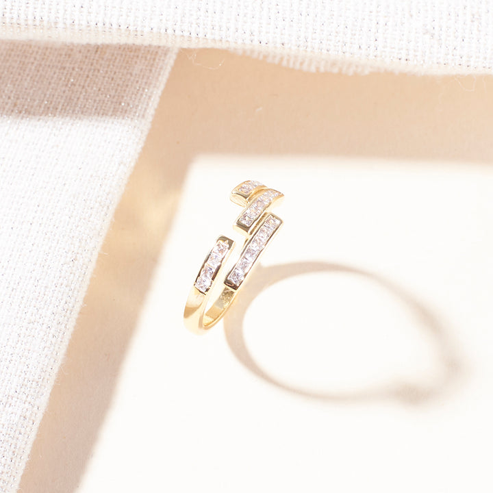 Ethereal Studded Gold Ring