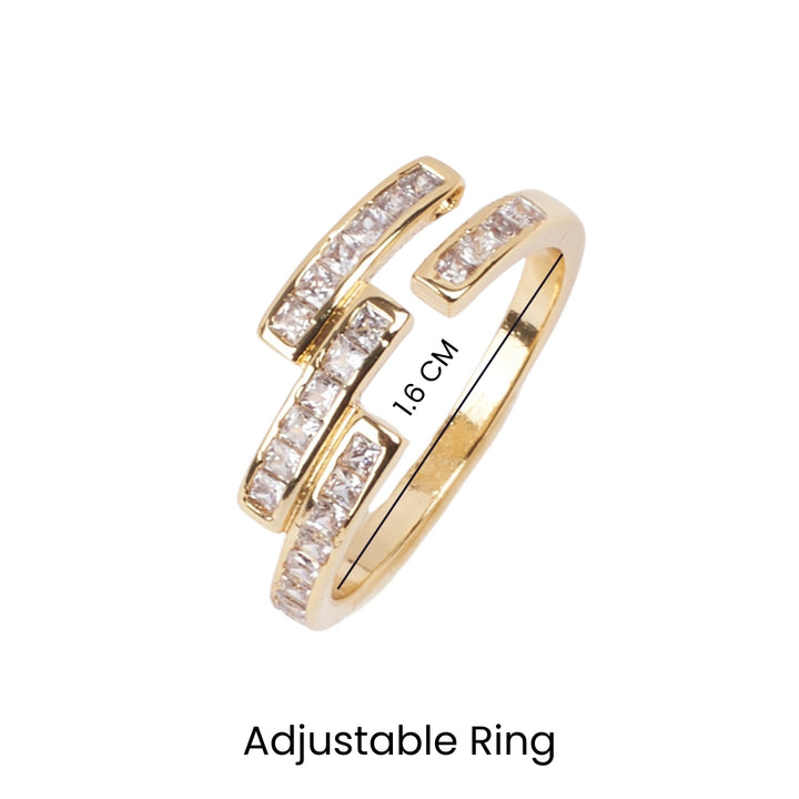 Ethereal Studded Gold Ring