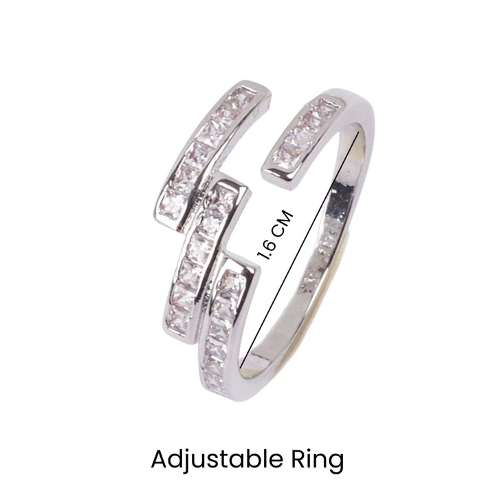 Ethereal Studded Silver Ring