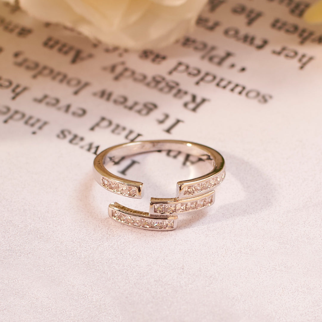 Ethereal Studded Silver Ring