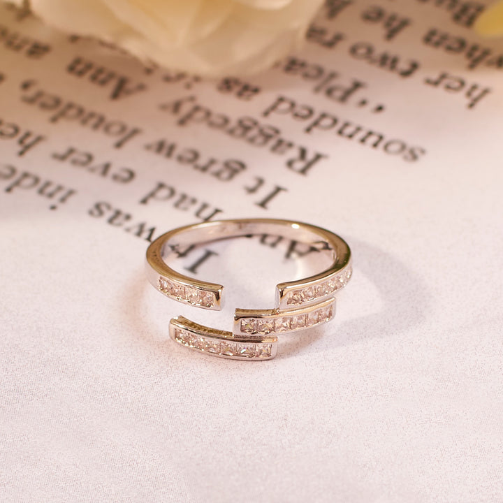 Ethereal Studded Silver Ring