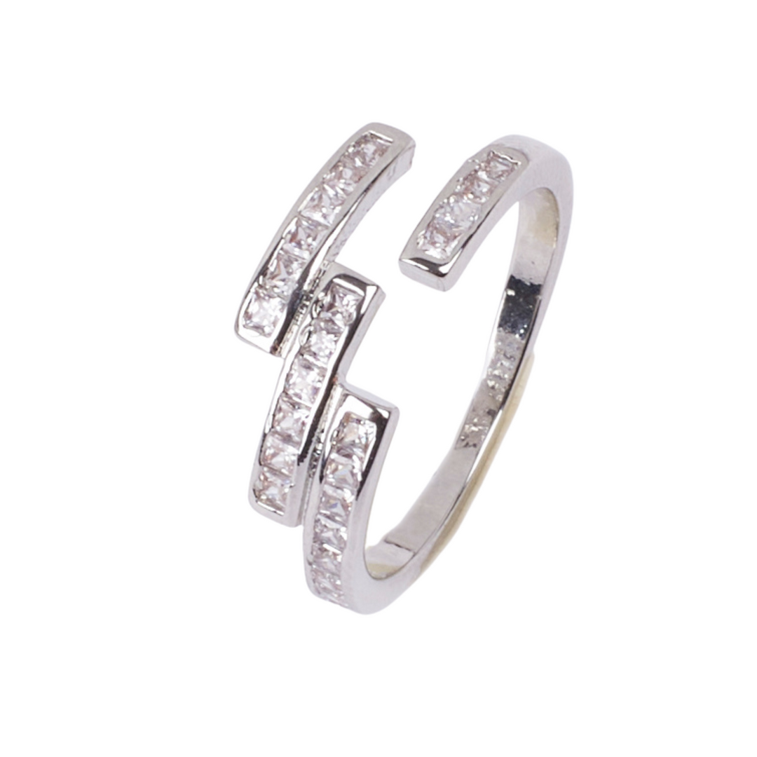 Ethereal Studded Silver Ring