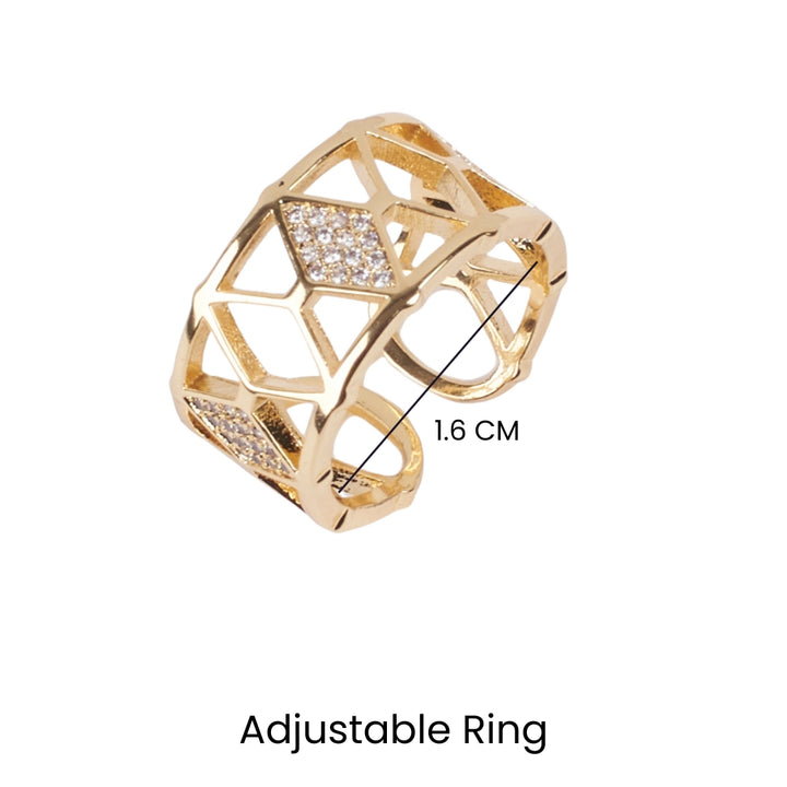 Captivating Bold Gold Ring - Salty Accessories