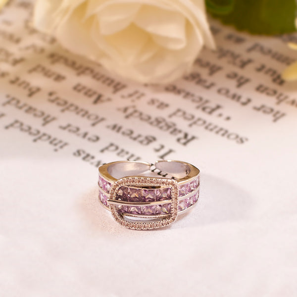 Cherish Crystal Silver Ring