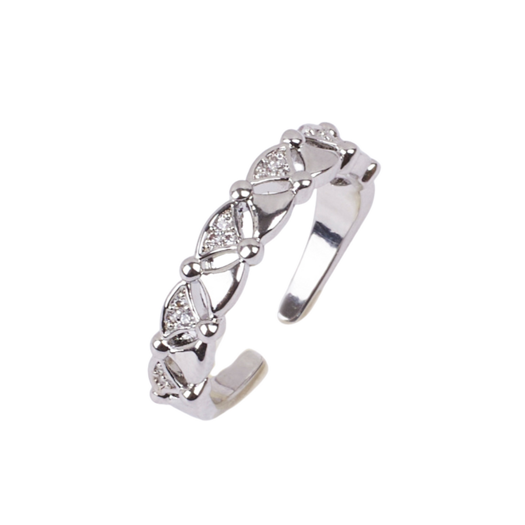 Juno Studded Silver Ring - Salty Accessories