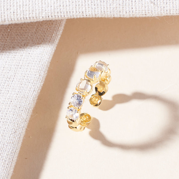 Dew Few Tennis Gold Ring