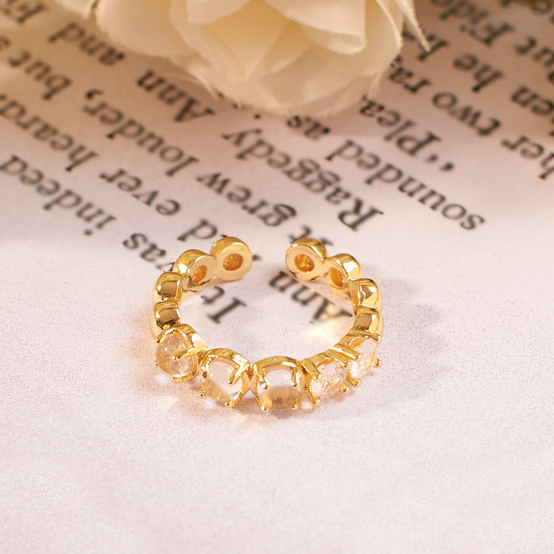 Dew Few Tennis Gold Ring