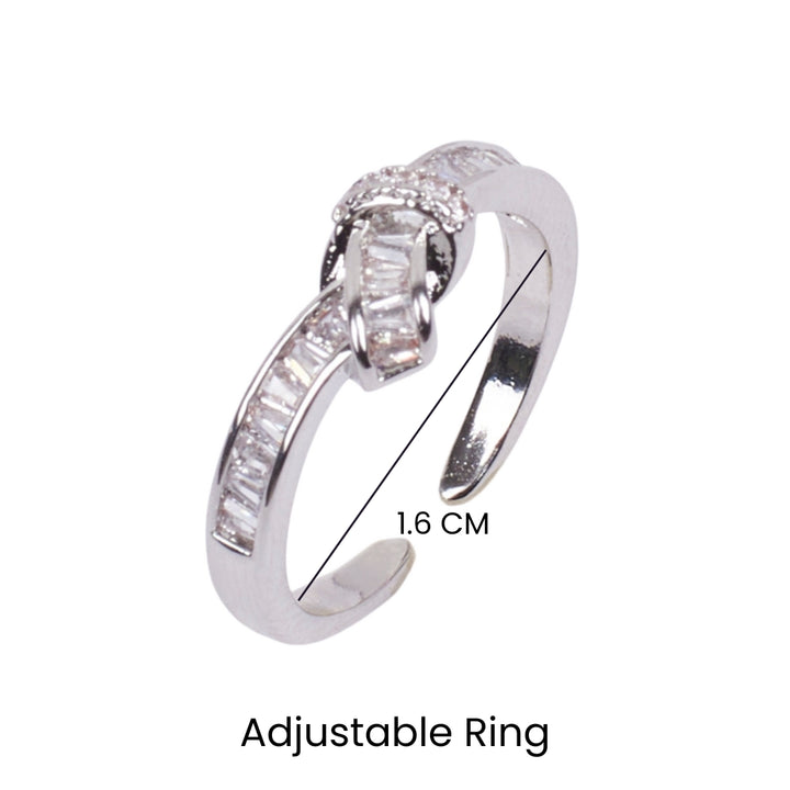 Tight Bond Studded Silver Ring - Salty Accessories