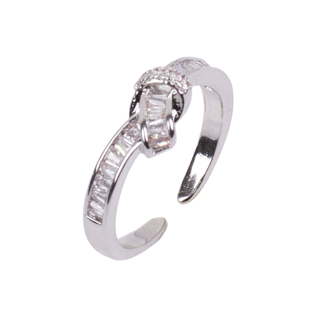 Tight Bond Studded Silver Ring - Salty Accessories