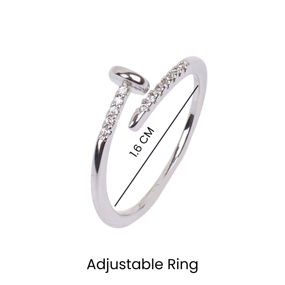 Jas Nail Silver Ring - Salty Accessories