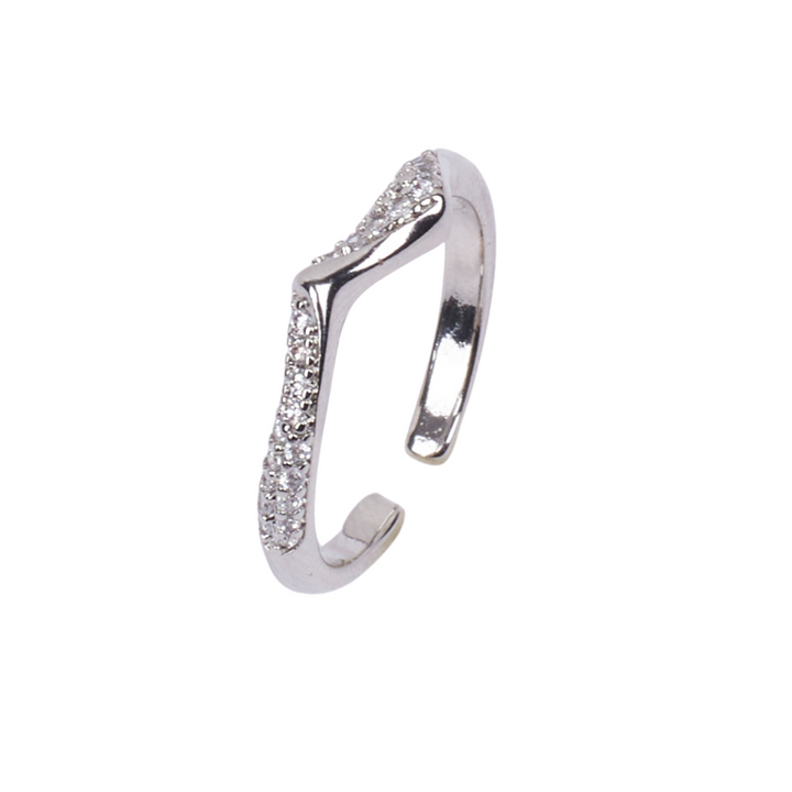 Mini Studded Mountain Silver Ring - Salty Accessories