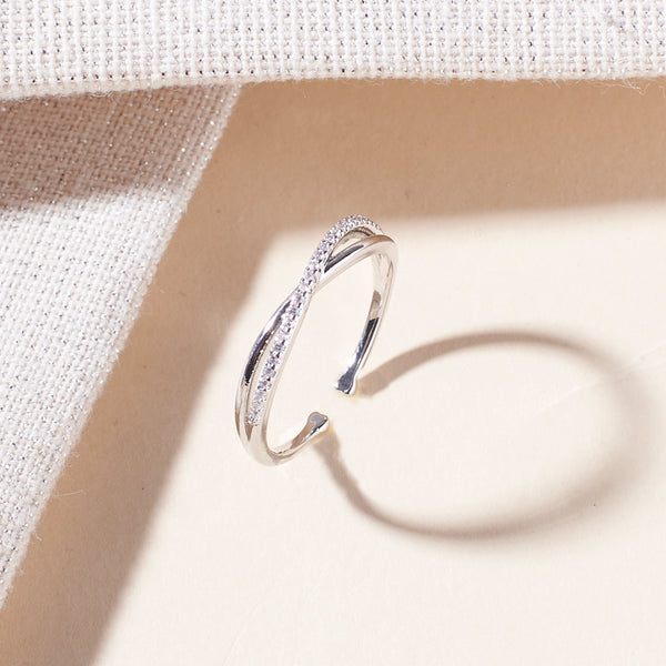 Selene Studded Silver Ring