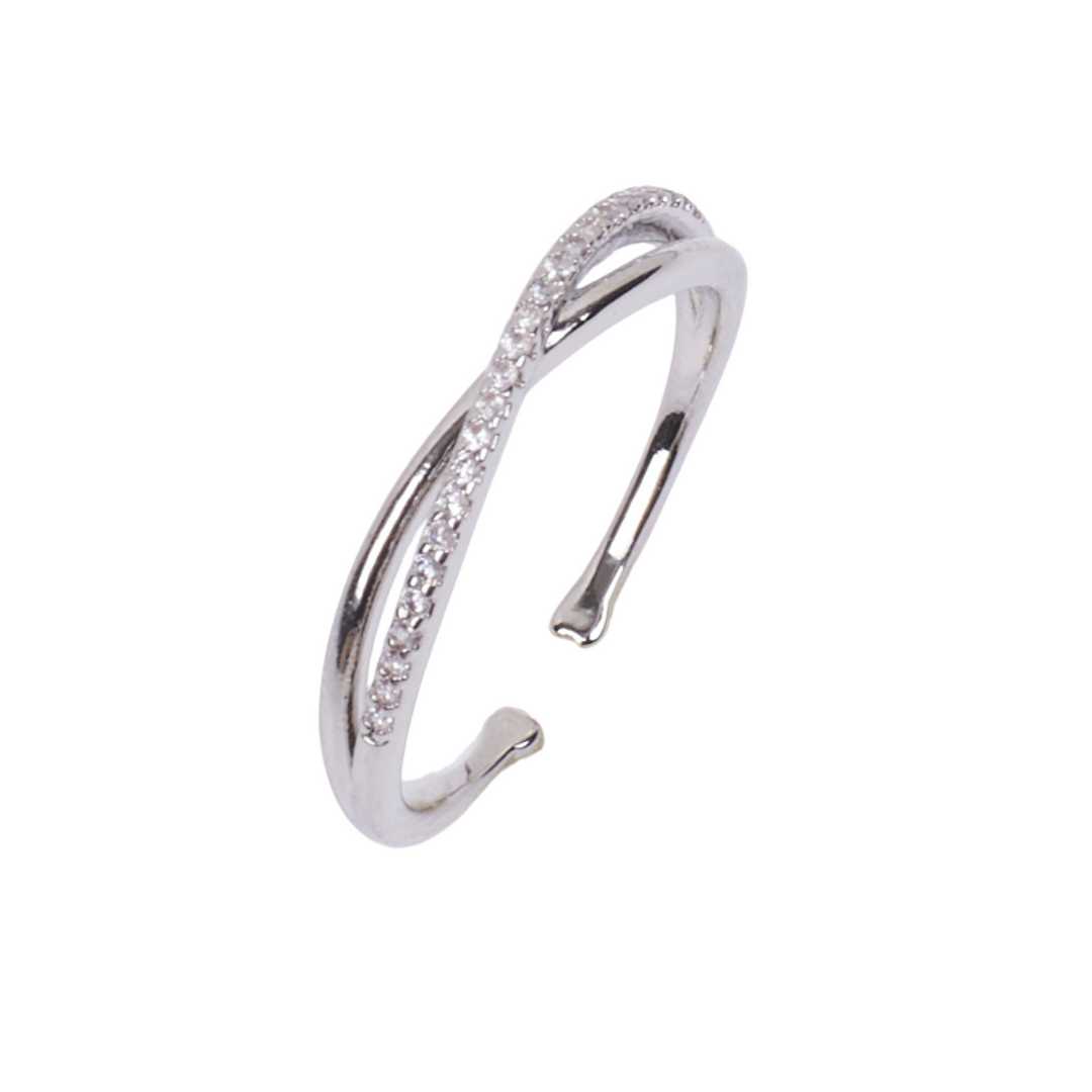 Selene Studded Silver Ring - Salty Accessories