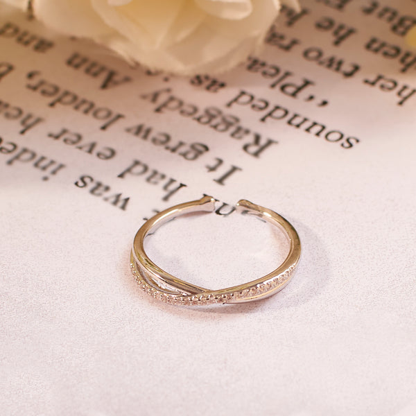 Selene Studded Silver Ring