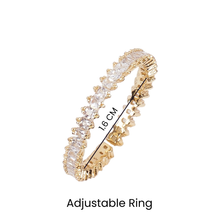 Bennett Tennis Gold Ring - Salty Accessories