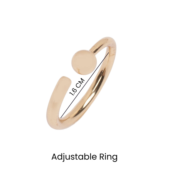 Skye Globe Gold Ring - Salty Accessories