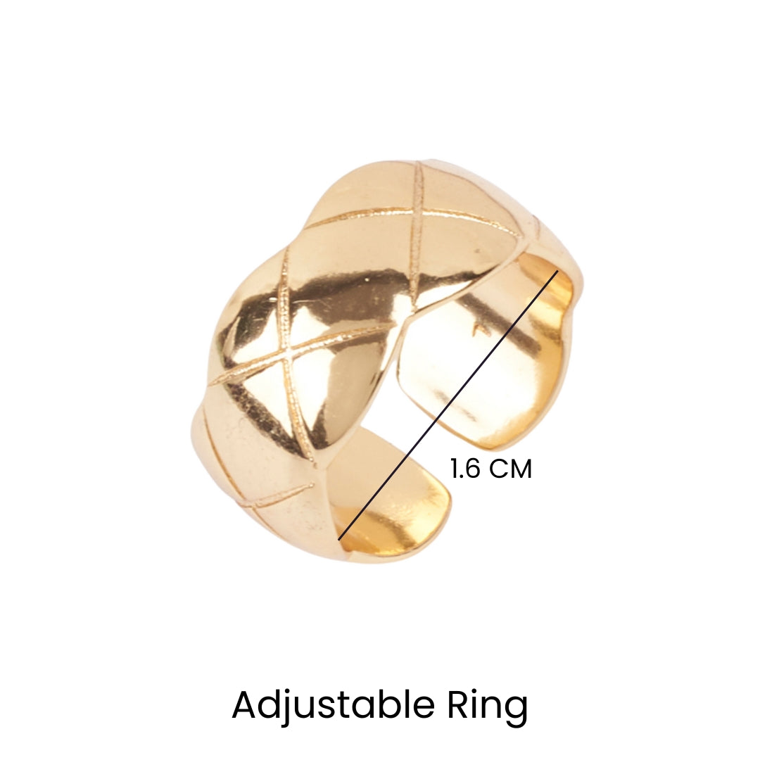 Muffin Gold Ring - Salty Accessories