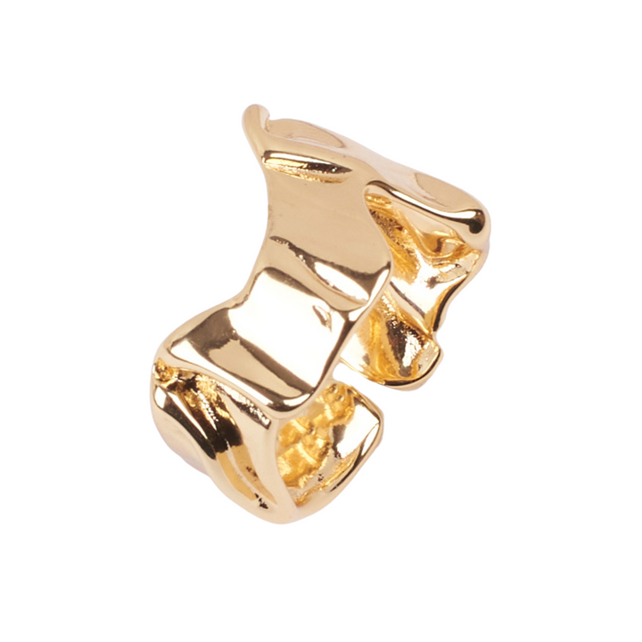 Crooked texture Gold Ring - Salty Accessories