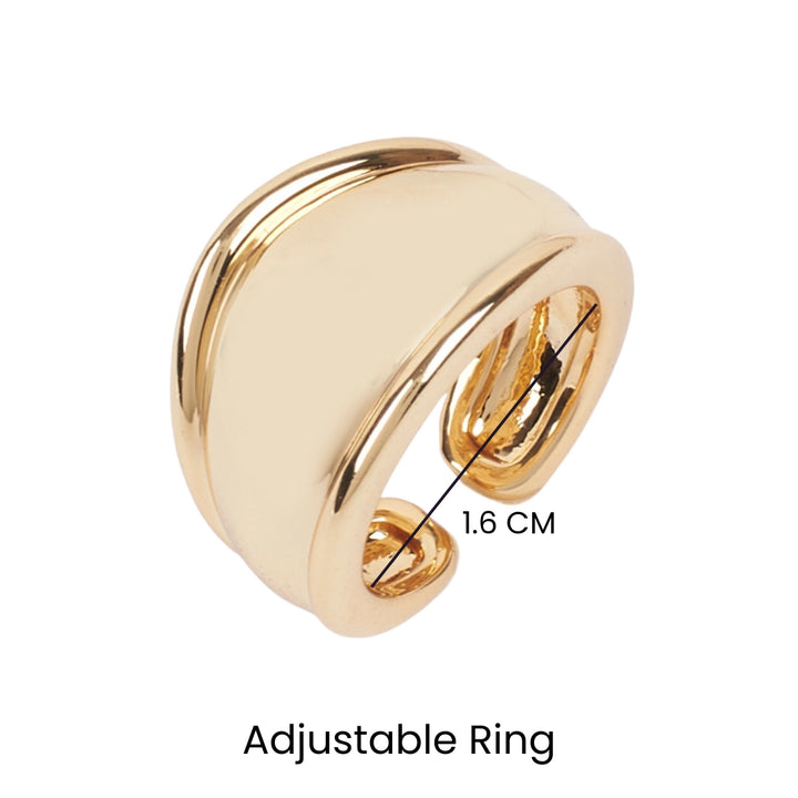 Kayden Bold Gold Ring - Salty Accessories