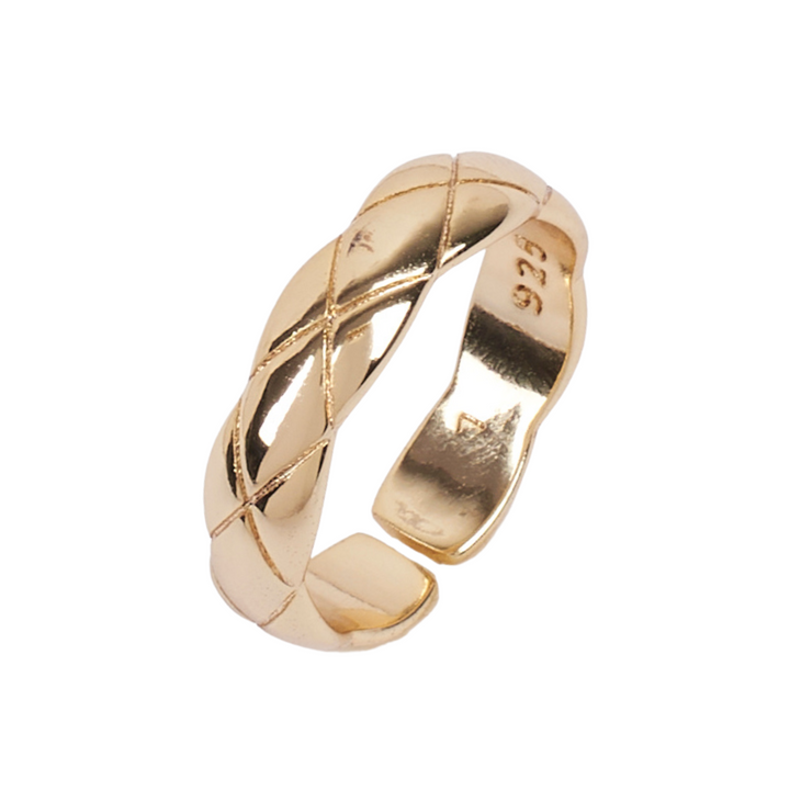 Verben Swirl Gold Ring - Salty Accessories